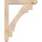 Ekena Millwork Merced Craftsman Smooth Bracket w/ Offset Brace, Douglas Fir, 5 1/2"W x 30"D x 38"H BKT0604X30X38MRC04SDF - alternate 3